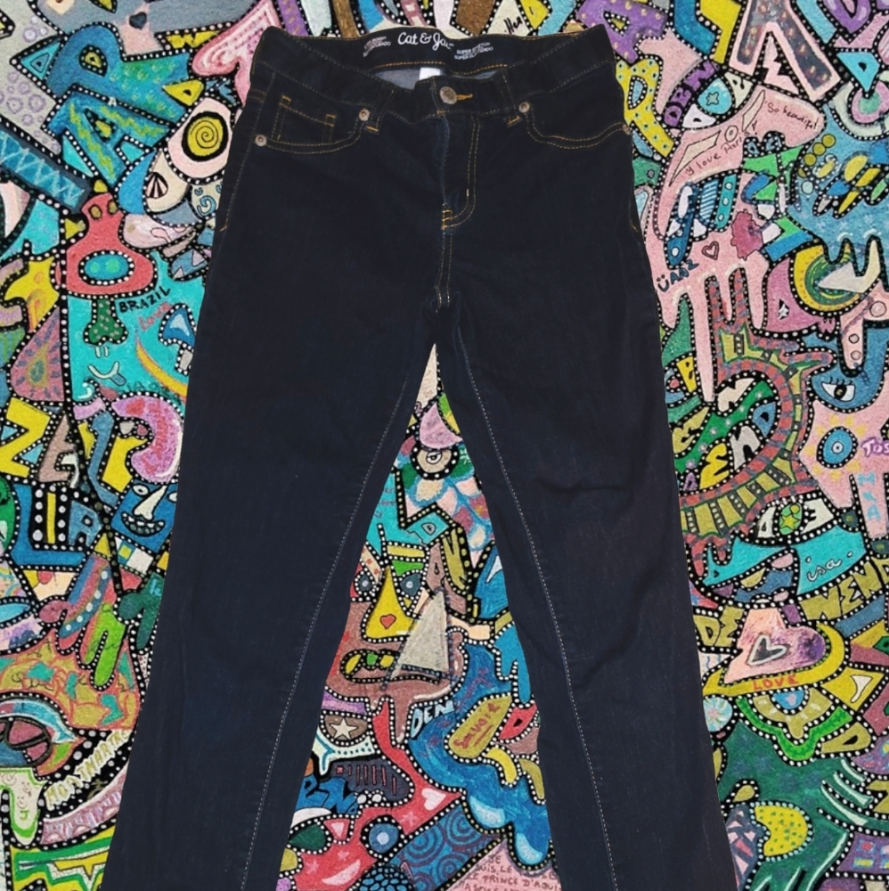 Cat & Jack Girls skinny jeans size 12